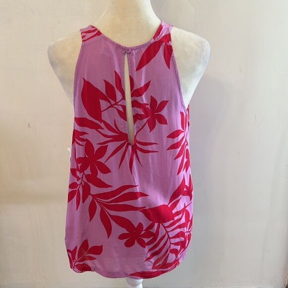 Old Navy pink fuschia floral sleeveless blouse Size S New - Picture 5 of 10
